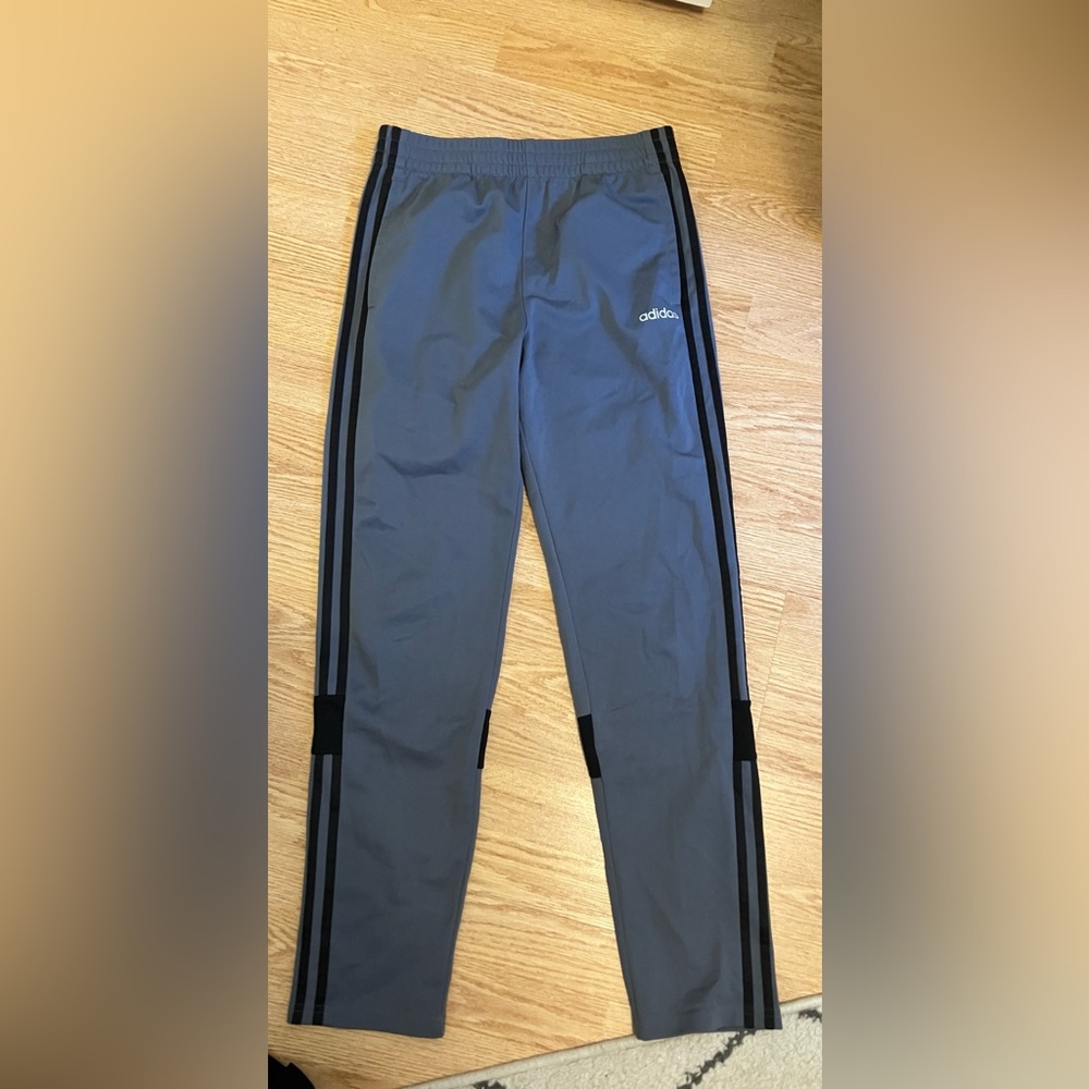 SOLD Adidas Grey Track Pants - Size L (fits a small)